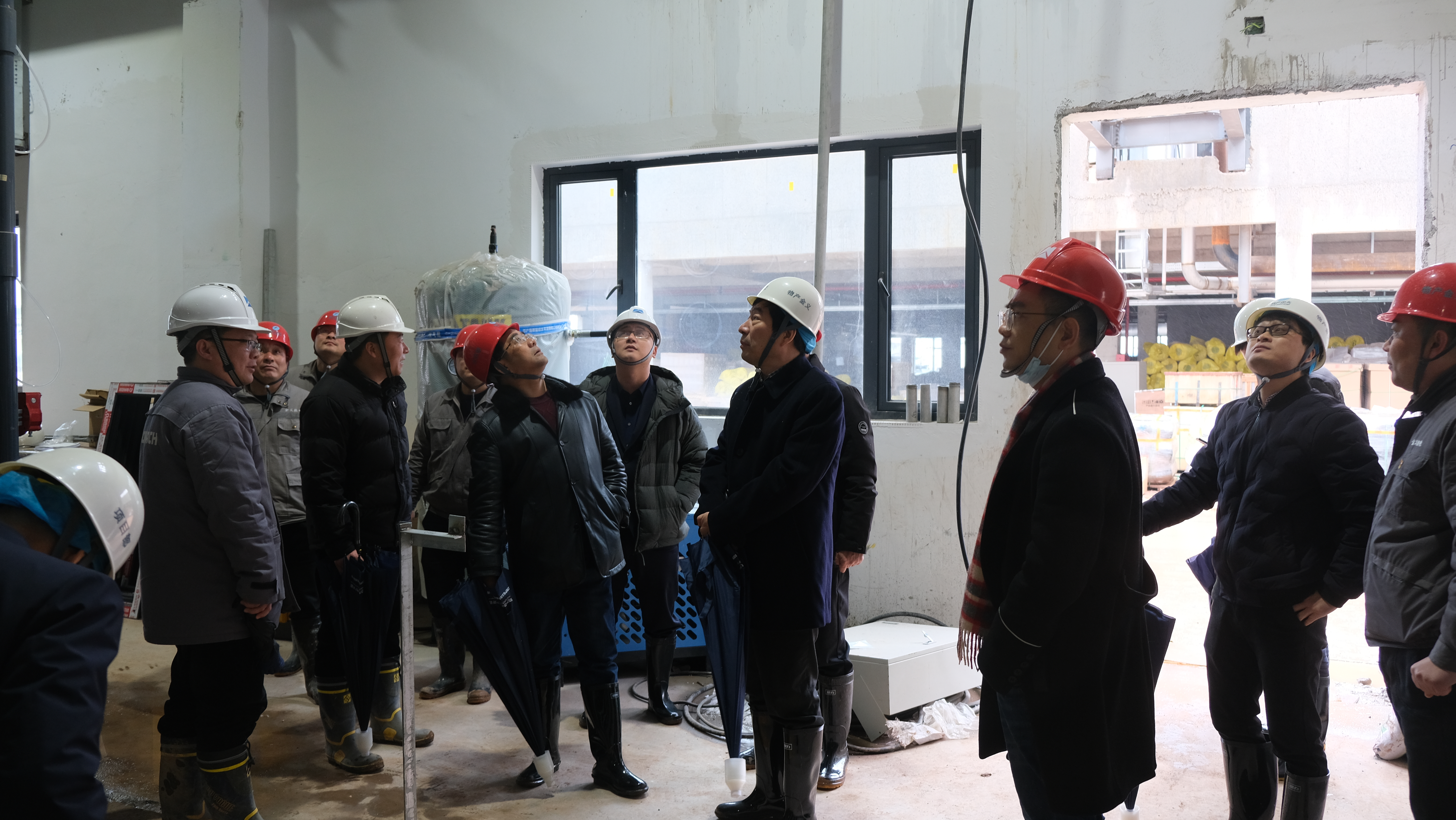 物产环能董事长钟国栋一行赴金义热电开展安全检查